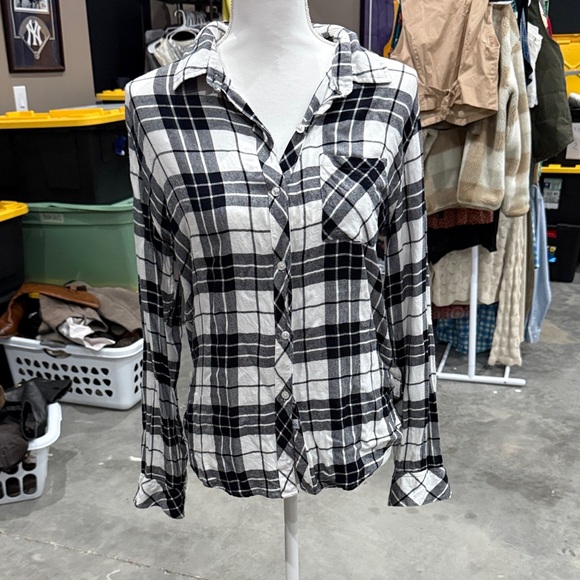 Rails Monochrome Plaid Shirt - Picture 1 of 3